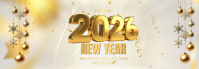 Yellow New Year Greetings Tumblr Banner template
