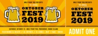 Yellow Oktoberfest Ticket Template Facebook Cover Photo