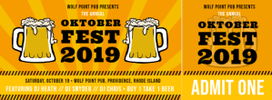 Yellow Oktoberfest Ticket Template