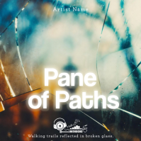 Yellow Pane Of Paths Album Cover Capa de álbum template