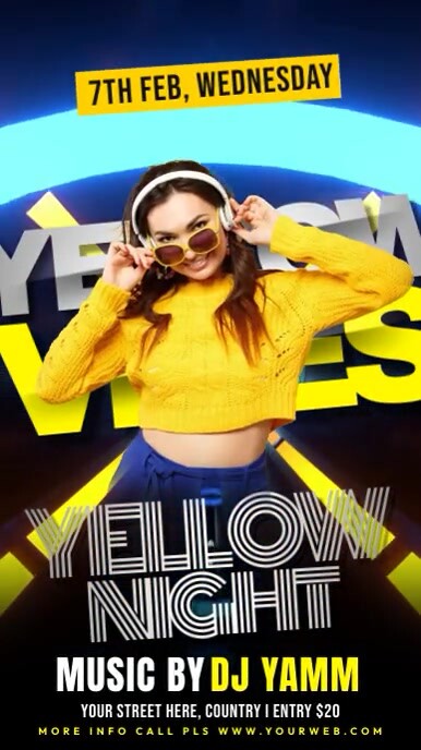 Copy of Yellow Party | PosterMyWall