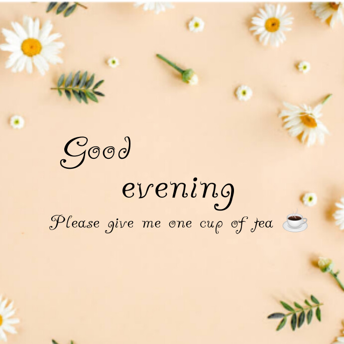 Yellow Pastel Good Evening ✨ Instagram Post Template | PosterMyWall