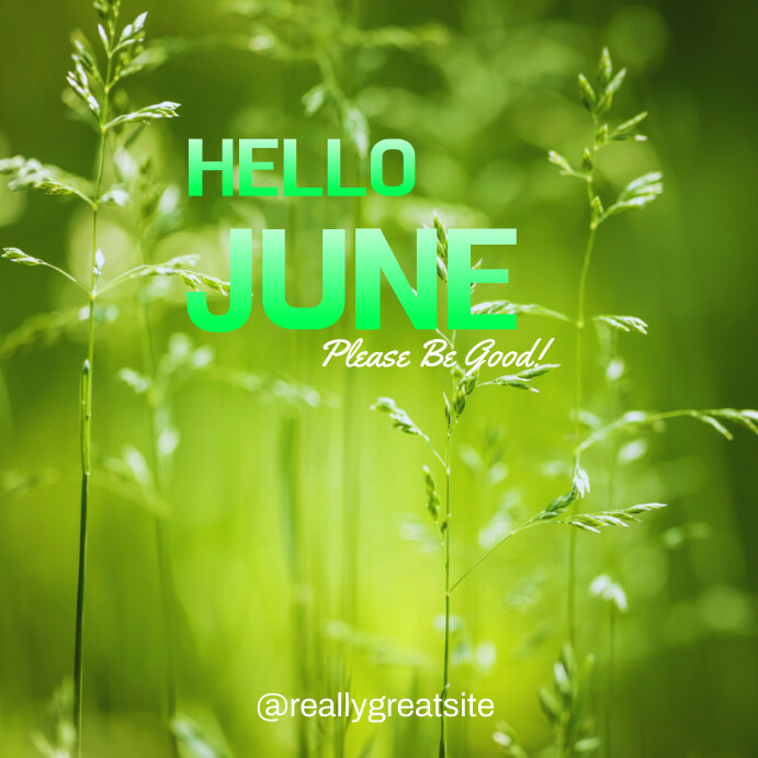 Modèle Yellow Pastel Hello June Instagram Post | PosterMyWall