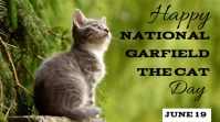 Garfield the cat day Publicación de Twitter template
