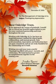 Yellow Pastel Thanksgiving Appreciation  Poster template