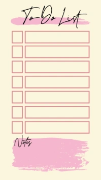 Yellow Pastel To-do List Instagram Story template
