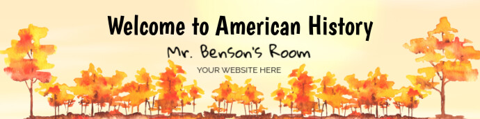 Yellow Pastel Welcome To Class Header Banner  Google Classroom Banner template