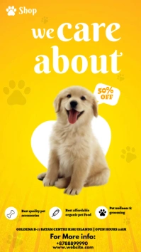 Yellow Pate Care service Instagram Story template