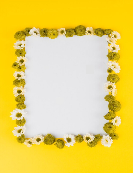 Plantilla de yellow photo frame template | PosterMyWall