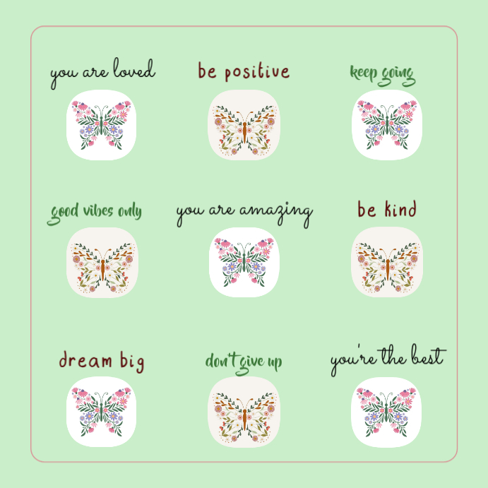 Modèle Yellow Positive Affirmations Instagram Post | PosterMyWall