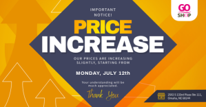 สีส้ม Price Increase Announcement Facebook Shared Image Template