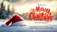Yellow Profesional We Wise You Merry Christmas  Tampilan Digital (16:9) template