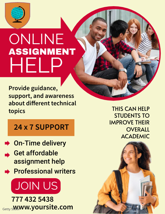 Yellow Professional Assignment Flyer (us Lett Template | PosterMyWall