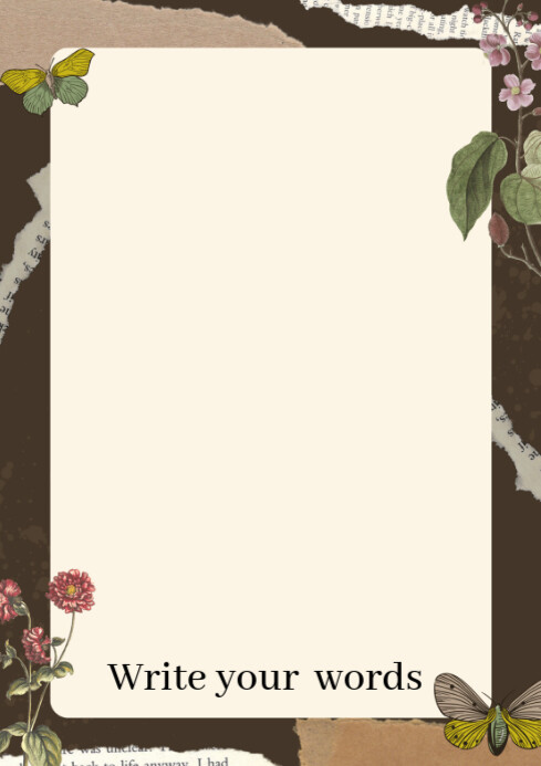 Yellow Professional Blank Paper  A4 template