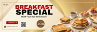 Gelb Breakfast Promotion Twitter-header Template