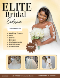 Jaune Bridal Fashion 传单(美国信函) Template