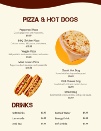 สีเหลือง Burger Menu Flyer Template - Page 4