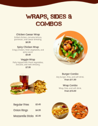 สีเหลือง Burger Menu Flyer Template - Page 3