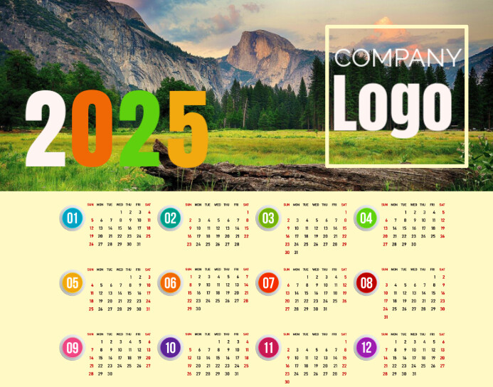 Yellow Professional Calendar Poster/wallboard Template | PosterMyWall