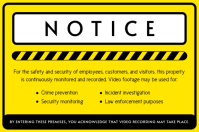 Kuning CCTV Surveillance Warning Tatak Template - Page 2