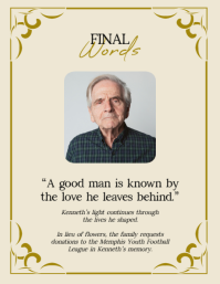 Yellow Celebration of Life ใบปลิว Template - Page 4
