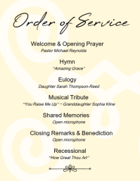 Yellow Celebration of Life ใบปลิว Template - Page 3