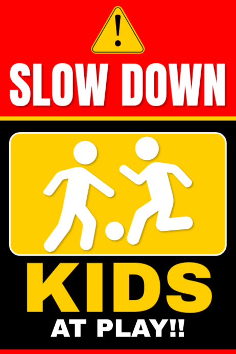 Yellow Children Safety Posters Template | PosterMyWall