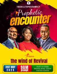Yellow Professional Church  Flyer (us Letter) template