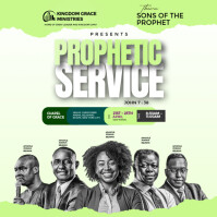 Yellow Professional Church Flyers  Instagram Post template