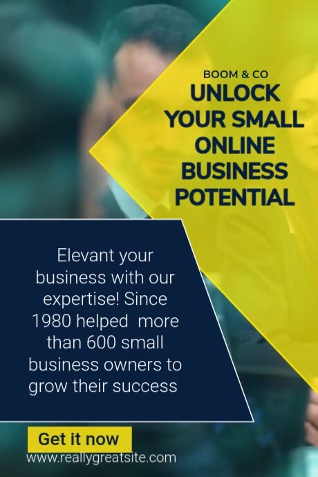 Yellow Professional Corporate Business Poster Plakat template