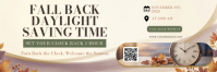 Gelb Daylight Saving Time ส่วนหัว Twitter Template