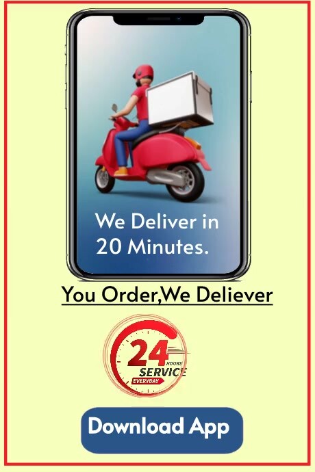 Copy of Yellow Professional Deliver Poster | PosterMyWall