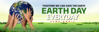 Yellow Professional Earth Day  Twitter Banner template