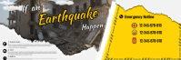 Yellow Professional Earthquake Safety Awareness Poster Email Header template