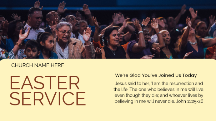 Easter Church Service Template | PosterMyWall