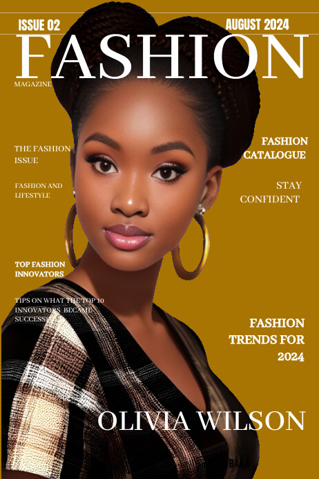 Plantilla de Yellow Professional Fashion Magazine Cover P | PosterMyWall
