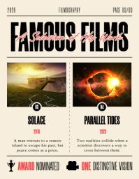 สีเหลือง Filmography Showcase Ulotka Template - Page 3