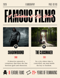 สีเหลือง Filmography Showcase Ulotka Template - Page 2