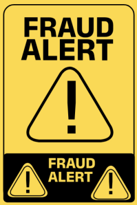 White Fraud Alert Flyers Template | PosterMyWall