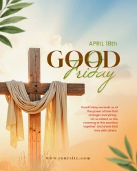 Yellow Professional Good Friday Celebrate Instagram Portrait template