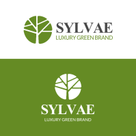 Yellow Professional Green And White And Black Tree Icon Logo Template Design Logo Or Company Icon  L