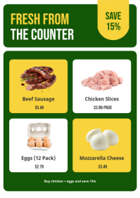Gelb Grocery Store Specials A4 Template - Page 3