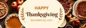 Yellow Professional Happy Thanksgiving  Email Header E-poskop template