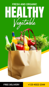 Geel Organic Vegetable Delivery Instagram Story Template