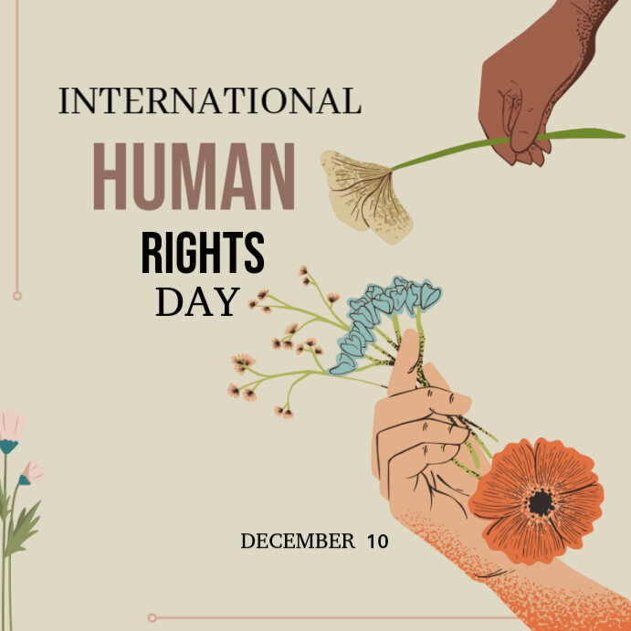 Yellow Professional International Human Rights Day Instagram Post ...