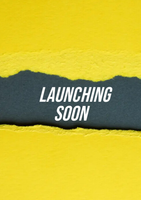 Launching Soon Notification Yellow Professional Launching Soon A4 Template | PosterMyWall