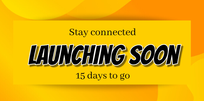 Launching Soon Notification Copy of Yellow Professional Launching Soon Notice Ev | PosterMyWall
