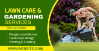 Yellow Professional Lawn Care And Gardening Service Template Design Facebook Ad