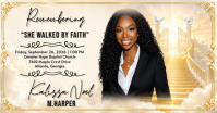 Yellow Professional Memorial Service Facebook Shared Image template