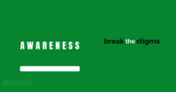 Yellow Professional Mental Health Awareness Facebook Shared Image Video template